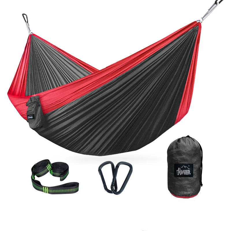 300x200cm Portable Camping Tourist Parachute Cloth Hammocks Outdoor Garden Travel Sleeping Hanging Hammock Swing Nature Hike