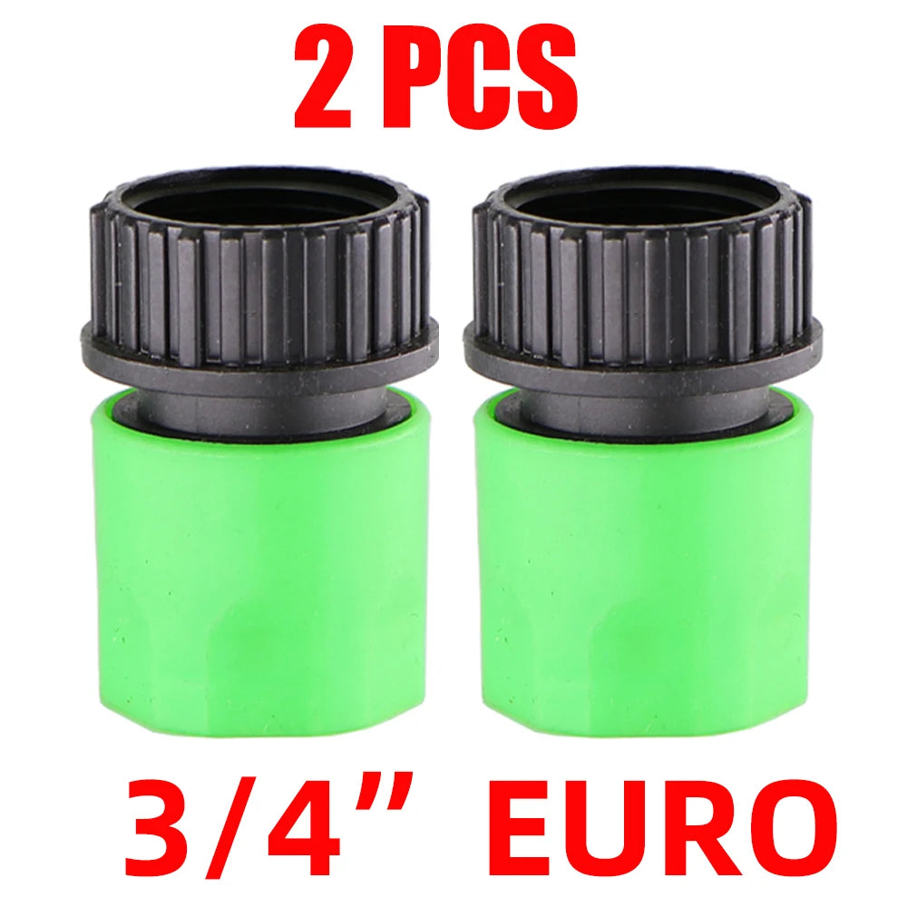 EURO USA 3/4 Inch Male Threaded Quick Connector Nipple Tap Hose Adapter for Garden Tubing Drip Irrigation Watering System Joint