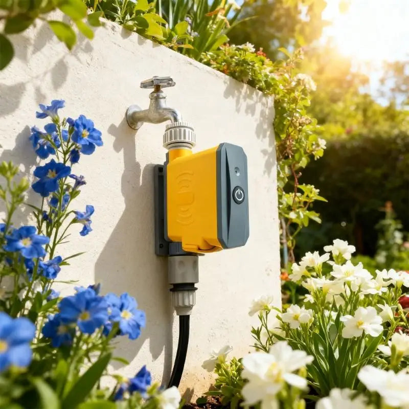 Application Operated Garden Watering Structure 2.4GHz WiFi Connection Bronze Hardware Automatic Schedule Programming Device