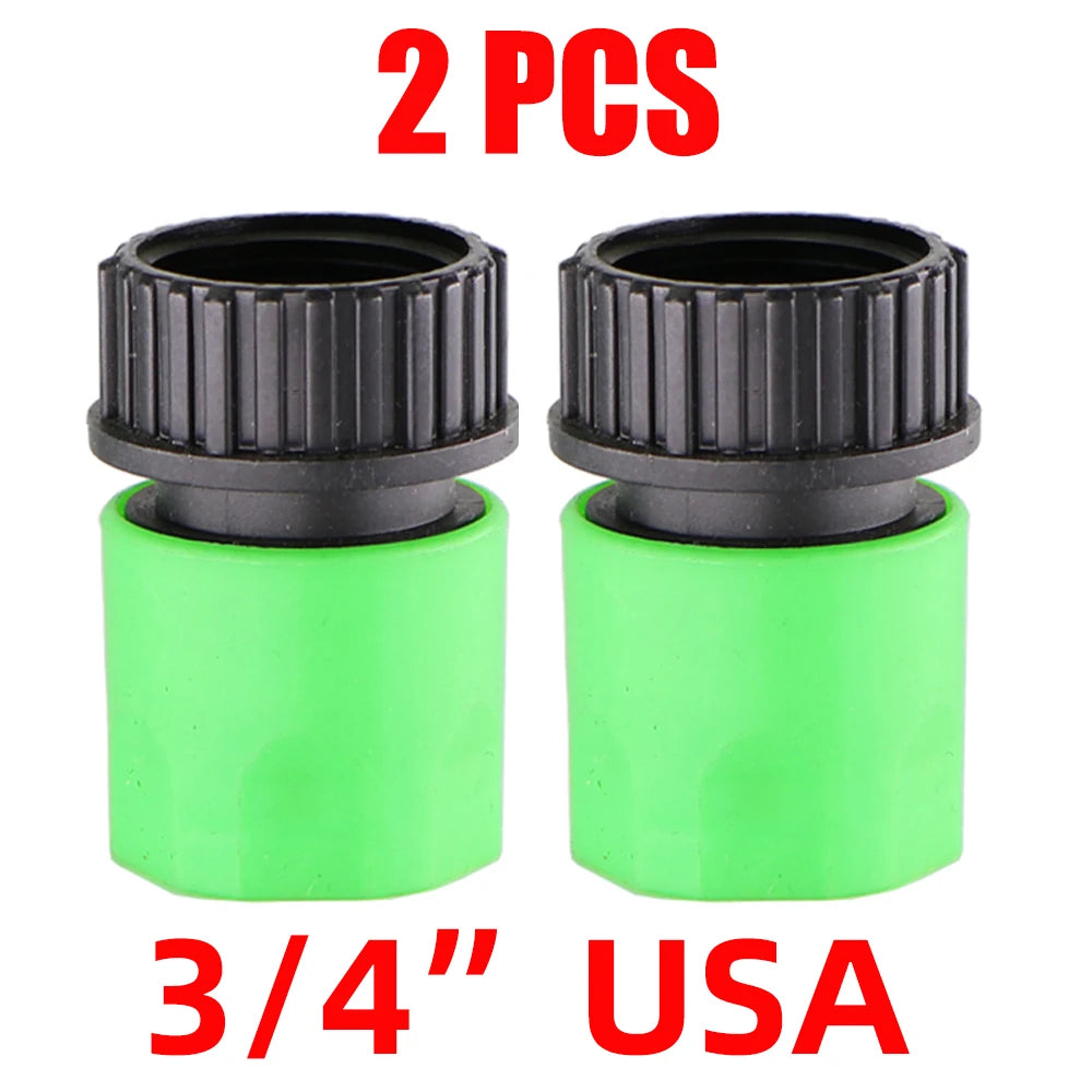 EURO USA 3/4 Inch Male Threaded Quick Connector Nipple Tap Hose Adapter for Garden Tubing Drip Irrigation Watering System Joint