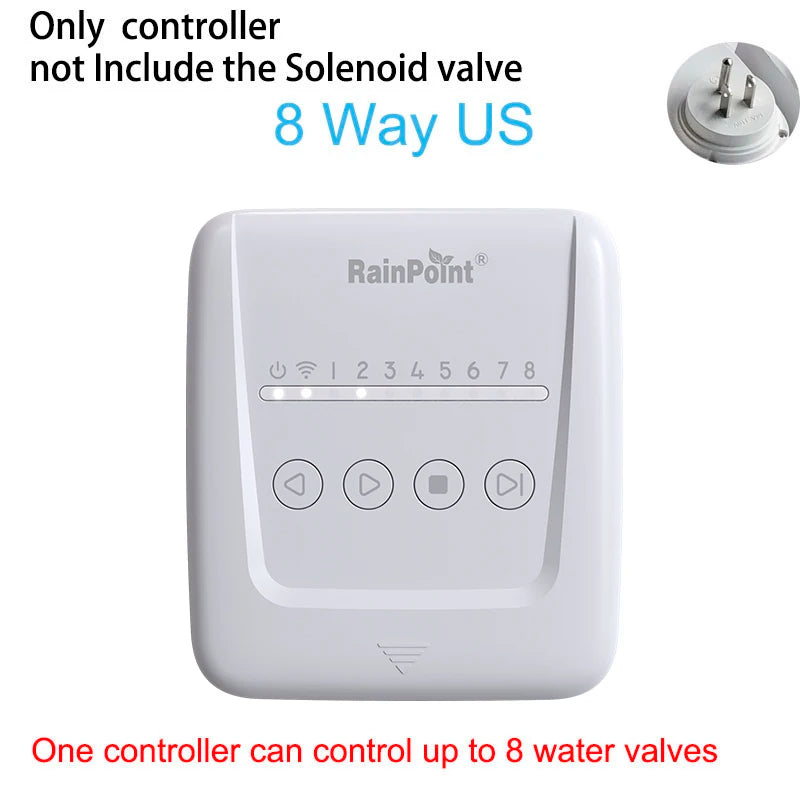 RAINPOINT 8 Zone Smart Sprinkler Controller,WiFi Sprinkler System Controller,APP Control Irrigation System, Sprinkler Timer