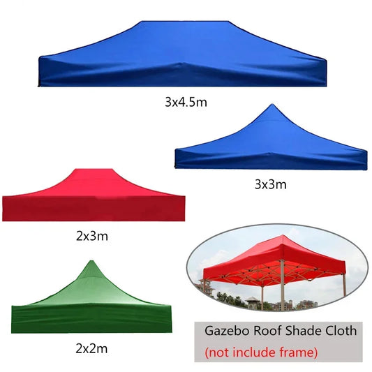 Tent Roof Oxford Cloth Shade Awning Tent Cover Garden Gazebo Waterproof UV Protect Cover Outdoor Sun Shelter Replace Cloth