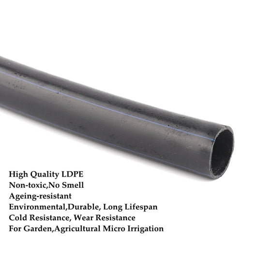 5~30m 16mm LDPE Pipe Garden Watering Agricultural Micro Irrigation Water Pipe Fruits Tee Irrigation Hose Water Tube Line