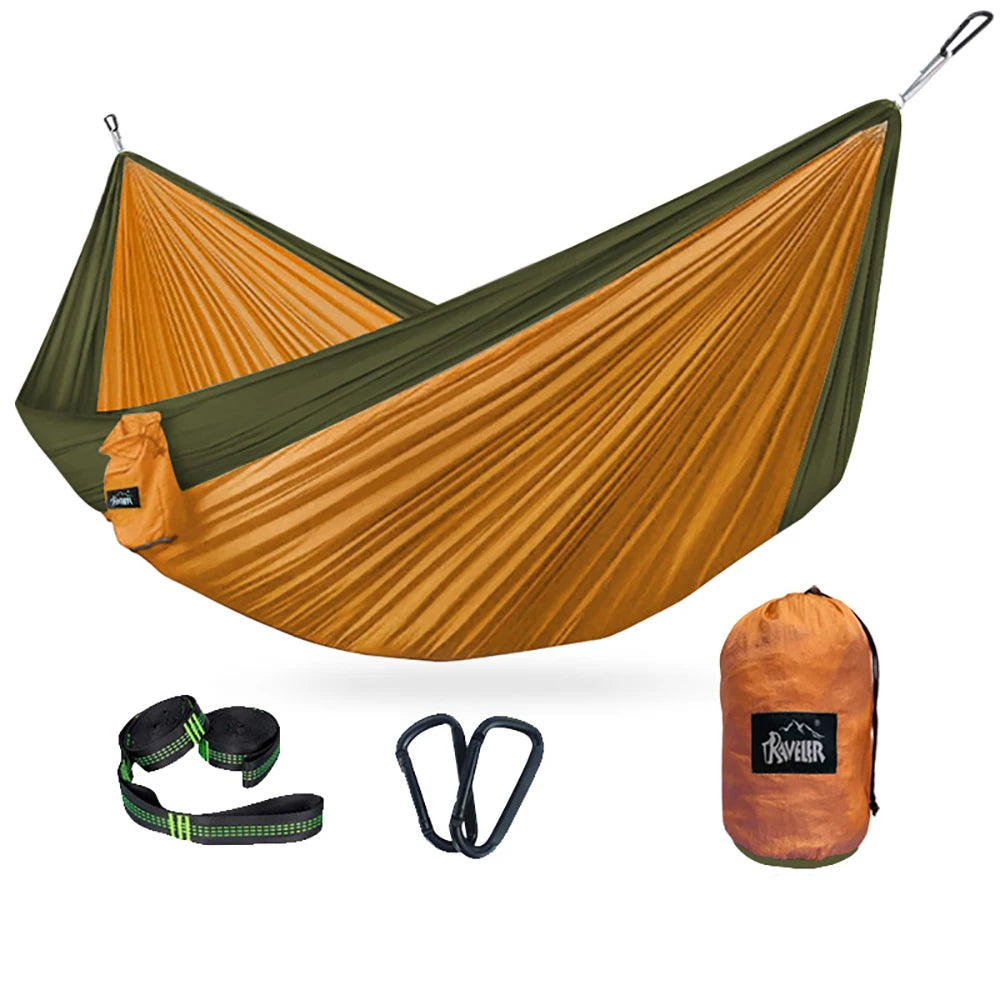 300x200cm Portable Camping Tourist Parachute Cloth Hammocks  Outdoor Garden Travel Sleeping Hanging Hammock Swing Nature Hike
