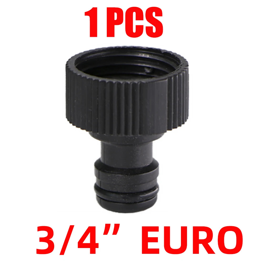 EURO USA 3/4 Inch Male Threaded Quick Connector Nipple Tap Hose Adapter for Garden Tubing Drip Irrigation Watering System Joint
