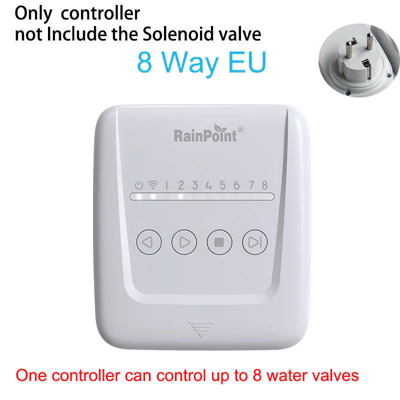 RAINPOINT 8 Zone Smart Sprinkler Controller,WiFi Sprinkler System Controller,APP Control Irrigation System, Sprinkler Timer