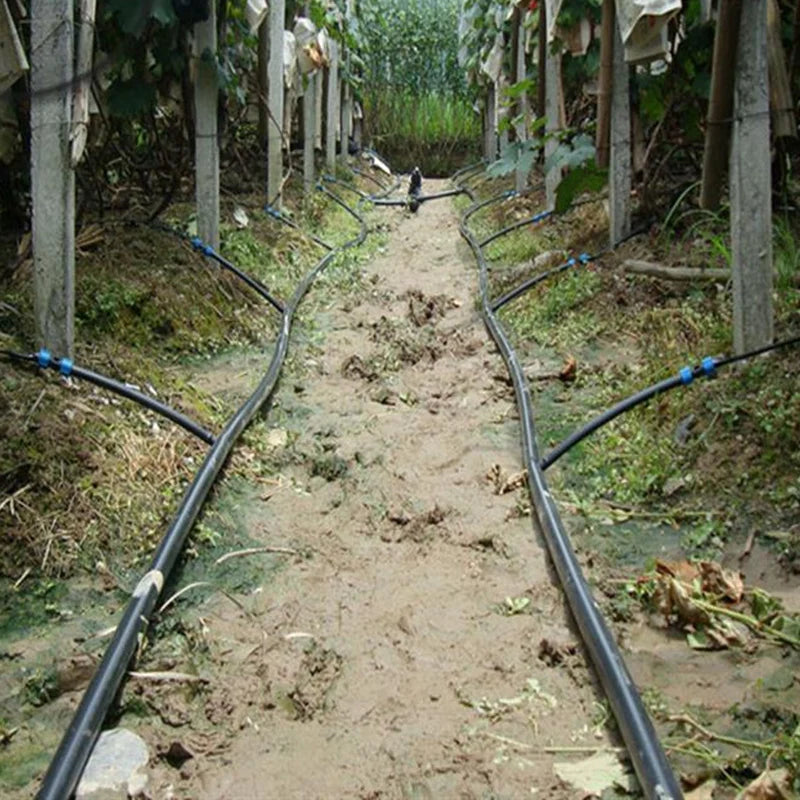 5~30m 16mm LDPE Pipe Garden Watering Agricultural Micro Irrigation Water Pipe Fruits Tee Irrigation Hose Water Tube Line