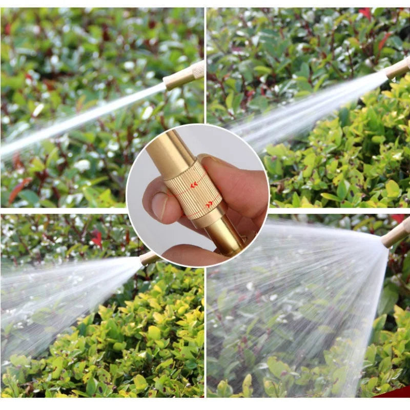 Spray Nozzle Water Gun High Pressure Direct Spray Sprinkler Quick Connector Hose Adjustable Pressure Washer Garden Sprinkler