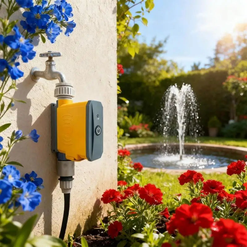 Application Operated Garden Watering Structure 2.4GHz WiFi Connection Bronze Hardware Automatic Schedule Programming Device