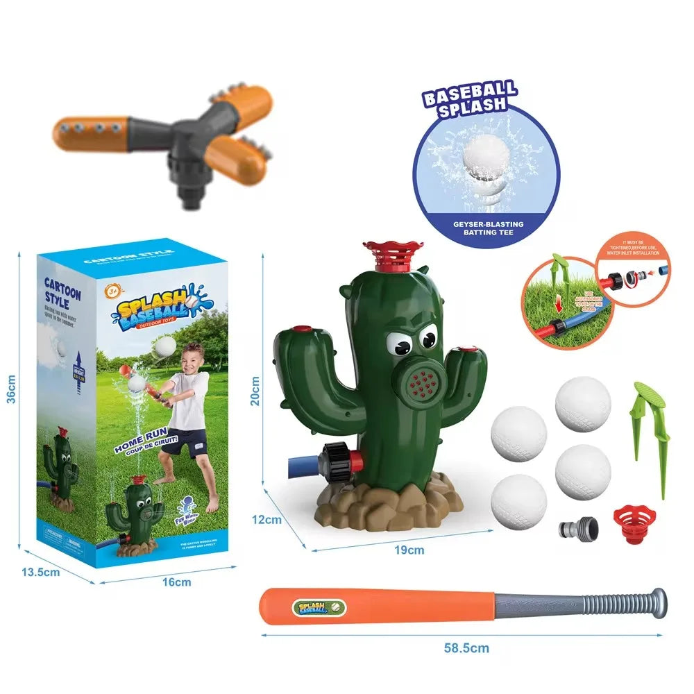 Hydrant Sprinkler Outdoor Water Spray Toy Backyard Garden Water Toys Summer Yard Cartoon Splash Sprinkler Baby Bath Toy for Kids