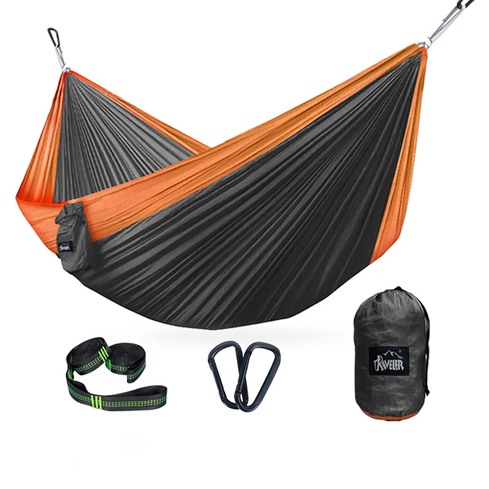 300x200cm Portable Camping Tourist Parachute Cloth Hammocks  Outdoor Garden Travel Sleeping Hanging Hammock Swing Nature Hike