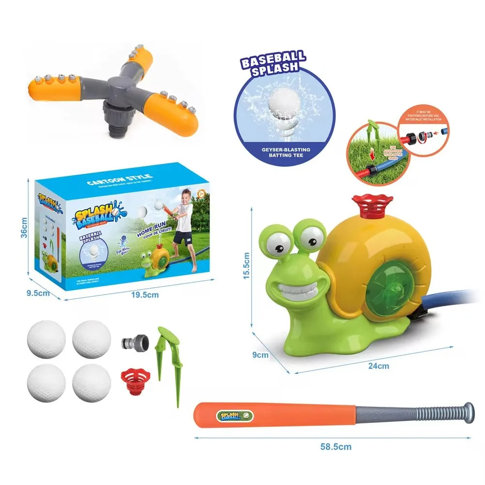 Hydrant Sprinkler Outdoor Water Spray Toy Backyard Garden Water Toys Summer Yard Cartoon Splash Sprinkler Baby Bath Toy for Kids