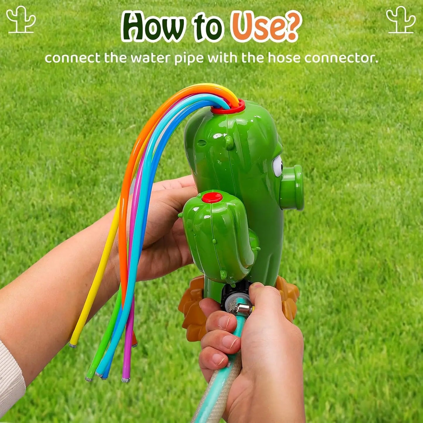 Hydrant Sprinkler Outdoor Water Spray Toy Backyard Garden Water Toys Summer Yard Cartoon Splash Sprinkler Baby Bath Toy for Kids