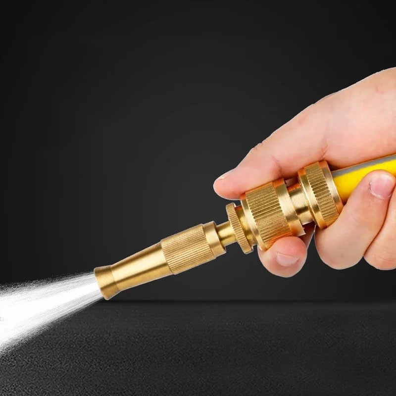 Spray Nozzle Water Gun High Pressure Direct Spray Sprinkler Quick Connector Hose Adjustable Pressure Washer Garden Sprinkler