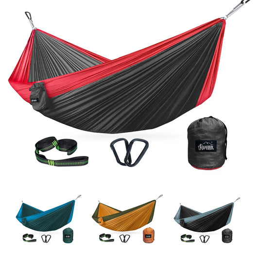 300x200cm Portable Camping Tourist Parachute Cloth Hammocks  Outdoor Garden Travel Sleeping Hanging Hammock Swing Nature Hike